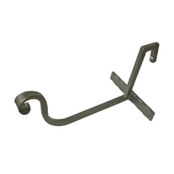 Forged flower pot holder suitable for exterior railings Forged flower pot holder suitable for exterior railings