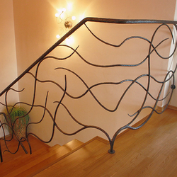 Rampes forges - Souffle du vent - rampes modernes pour escaliers