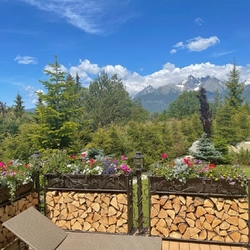 clairages de jardin forgs faisant partie de la rambarde design avec espace de rangement pour le bois et les pots de fleurs