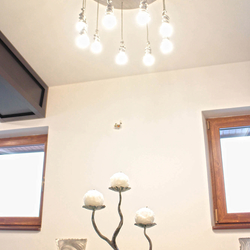 Design intrieur moderne  lustre de luxe fabriqu à la main en acier inoxydable bross