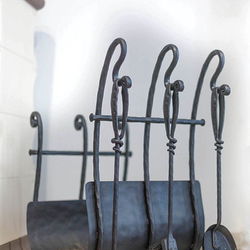 Hand-forged fireplace sets Hand-forged fireplace sets