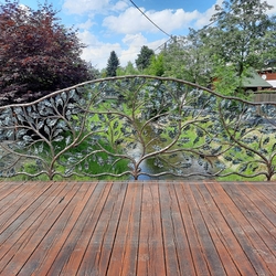 Railing on the bridge - an exclusive hand-made railing in the blacksmith's art studio UKOVMI