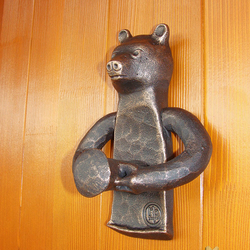 Heaume de porte Ours - forgé à la main Heaume de porte Ours - forgé à la main