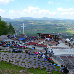 The view of the pilgrimage place in the mountain Butkov The view of the pilgrimage place in the mountain Butkov