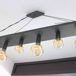 Luminaire design contemporain  suspension en fer forg 