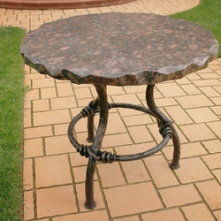Table de jardin de luxe - métal/roche - mobilier de jardin Table de jardin de luxe - métal/roche - mobilier de jardin