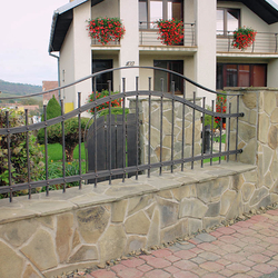 A wrought iron fence