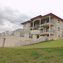 Classic exterior wrought iron railings and fencing made in the studio of blacksmith art UKOVMI