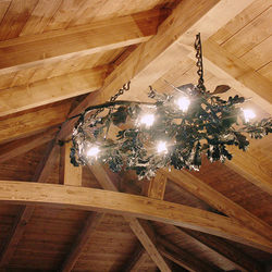 Suspension intérieure Chêne – Lustre forgé à la main Suspension intérieure Chêne – Lustre forgé à la main
