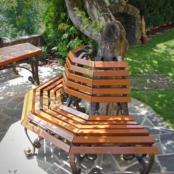 Assise sur mesure ... en bois de cèdre exotique pour une plus grande longvit - mobilier de jardin luxueux
