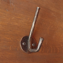 Portemanteau forg de qualit pour mur en patine cuivre - accessoire de maison