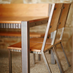 Exclusive wrought iron chairs and table – wrought iron furniture made in a combination with wood Exclusive wrought iron chairs and table – wrought iron furniture made in a combination with wood