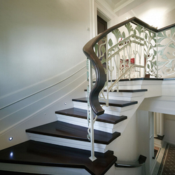 Staircase railing in a family house - luxury historic railing Staircase railing in a family house - luxury historic railing