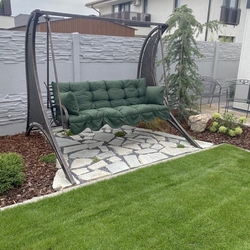 Balanoire de jardin confortable avec coussins