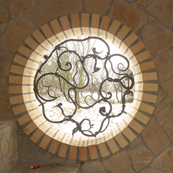 Grille en fer forg - Racines