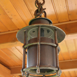 Deckenleuchte fr Lauben, Terrassen  Auenleuchte KLASSIKmit Glas geschmiedeter Kronleuchter 