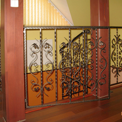 A wrought iron railing - a simple classic