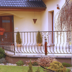 Garde-corps d'extrieur  la terrasse