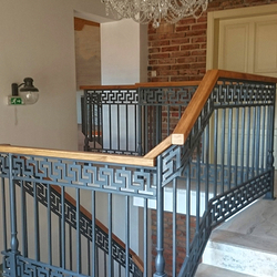 The Ancient pattern of an interior railing in the guesthouse