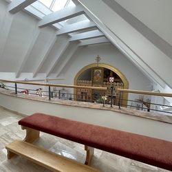  Garde-corps sur la galerie de l'glise à Ladomirov, fabriqu dans la forge artistique UKOVMI