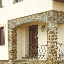 Balustrade extrieure à l'entre d'une maison familiale - balustrade forge