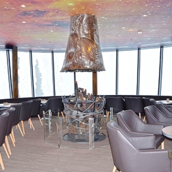 A stainless steel fireplace - Rotunda Chopok - Recast history A stainless steel fireplace - Rotunda Chopok - Recast history