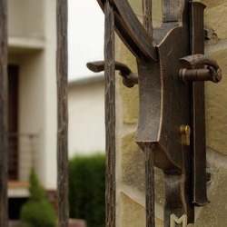 A wrought iron fence - sheer beauty - a detail