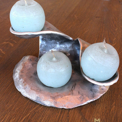 A modern candleholder