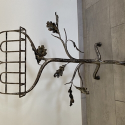 Forged Bible stand, crafted for a church in Tulčík, near Prešov Forged Bible stand, crafted for a church in Tulčík, near Prešov