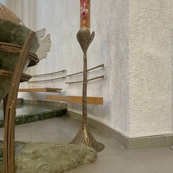 Wrought iron candlestick made for the Church of Our Lady Queen of Peace in Slovakia Wrought iron candlestick made for the Church of Our Lady Queen of Peace in Slovakia