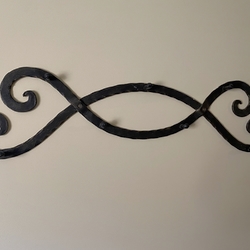 Porte-manteau mural forg