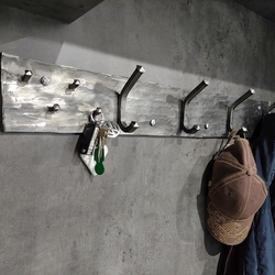 Designer wall-mounted coat and key hanger - custom-made for the entrance hall Designer wall-mounted coat and key hanger - custom-made for the entrance hall