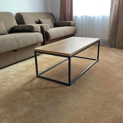 Metal coffee table in modern design  square design