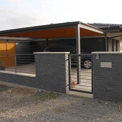 A modern fence - A wrought iron fencing