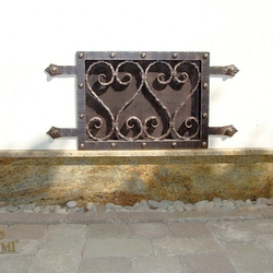 Grille en fer forg 