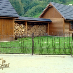 A wrought iron gate GRANNY - cottage - 'Seclusion near the forest' - An exclusive gate 