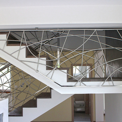 A stainless steel interior railing - modern design A stainless steel interior railing - modern design