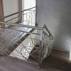 A stainless steel interior railing - modern design A stainless steel interior railing - modern design