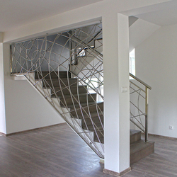 A stainless steel interior railing - modern design A stainless steel interior railing - modern design