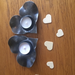 Cœurs romantiques  bougeoirs de table en fer forg, parfaits aussi comme dcoration de mariage