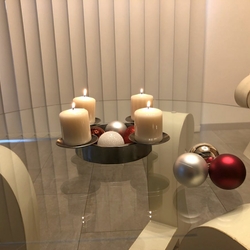 Bougeoir Couronne pour la priode de lAvent  bougeoir rond de Nol