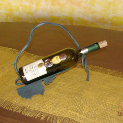 Porte bouteille en fer forg - Cadeau exclusif pour un homme