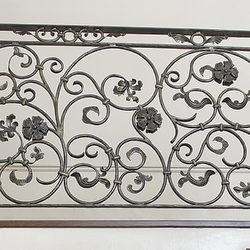 Forged decorative railing for a gallery – interior railing Forged decorative railing for a gallery – interior railing