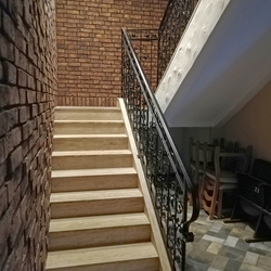 Forged interior railings in a historic design made for Pension Berg in Bratislava Forged interior railings in a historic design made for Pension Berg in Bratislava