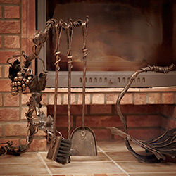 Fireplace tool sets